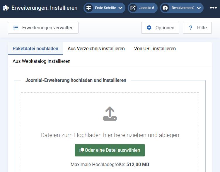Bild 02   Akeeba Backup installieren